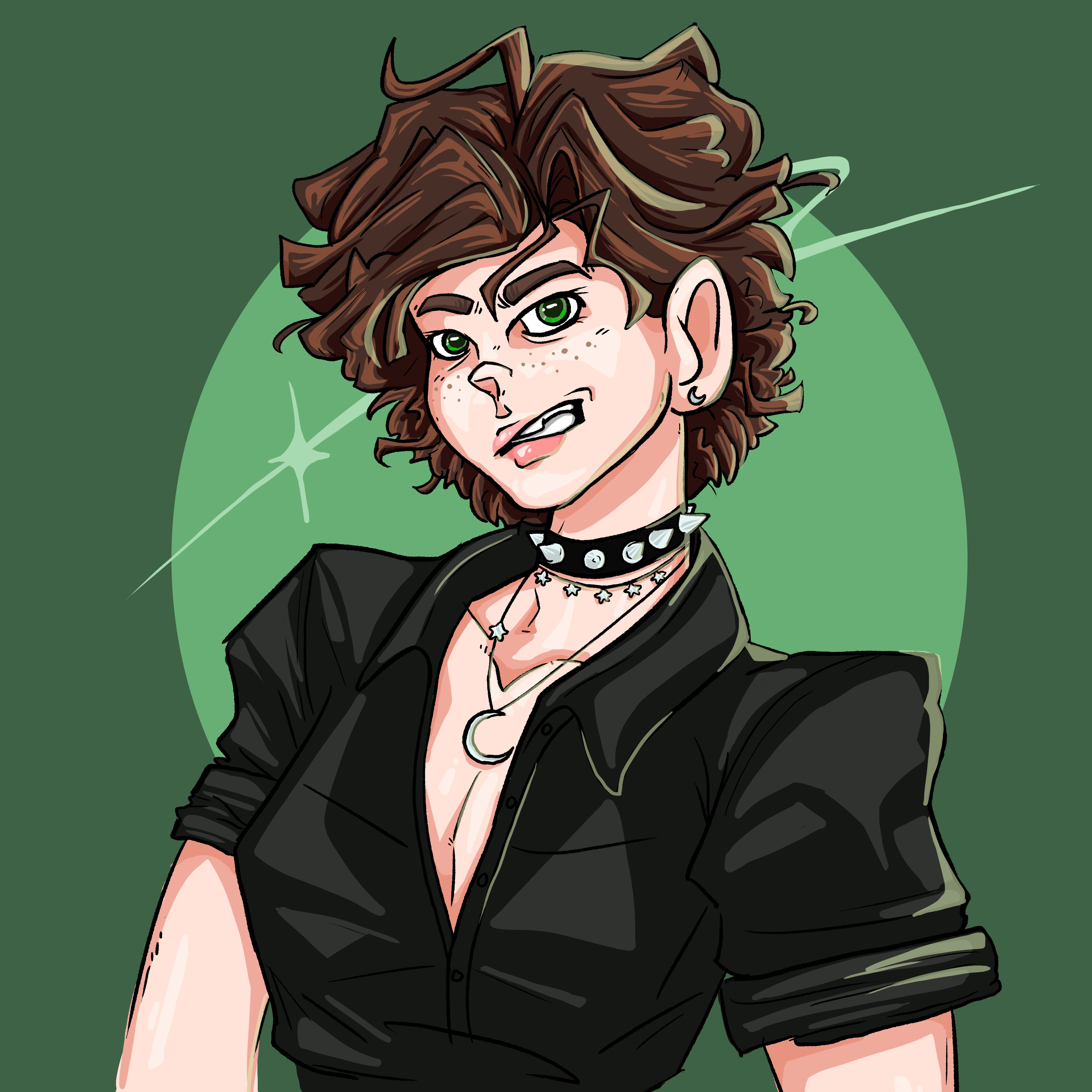 charisma grice as a cartoon